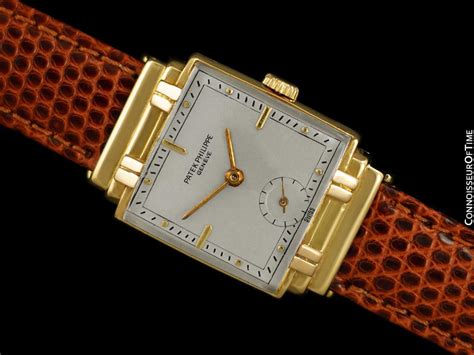 18k gold patek philippe case art deco